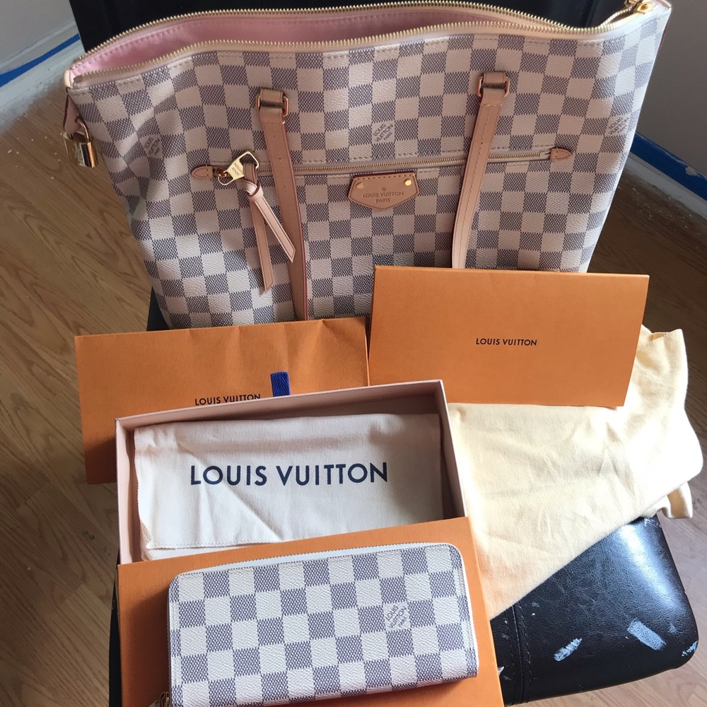 Louis Vuitton Damier Azur Iena Mm Shoulder Bag